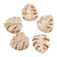 Zinc Alloy Jewelry Beads, Leaf, rose gold color plated Approx 