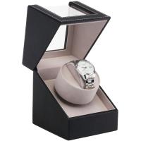 Boîte de montre en cuir, cuir PU, avec bois, rectangle, Portable, plus de couleurs à choisir Vendu par PC