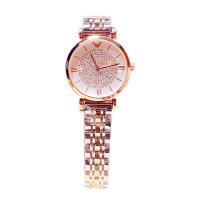 Women Wrist Watch, Stainless Steel, with Glass, Japanese movement, plated, for woman & with rhinestone 32mm Approx 8.7 Inch 