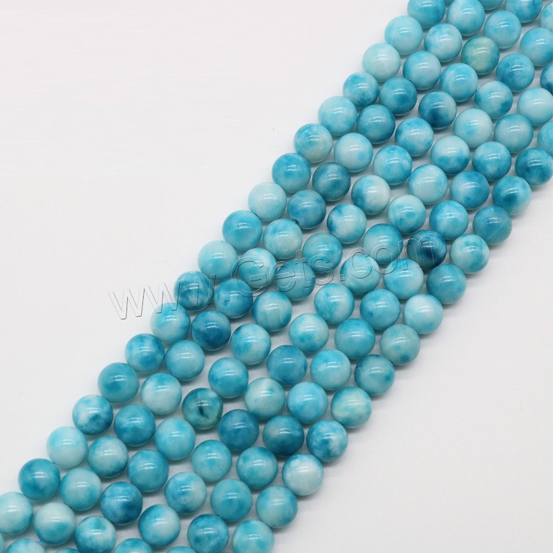 Larimar Beads, Round, polished, DIY & different size for choice, blue, Hole:Approx 1mm, Sold By Strand