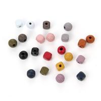 Dyed Wood Beads, stoving varnish, mixed 12mm Approx 3mm 