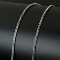 Stainless Steel Mesh Chain, with plastic spool original color, Approx 
