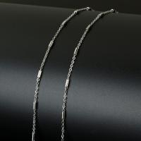 Нержавеющая сталь Овальном Сеть, нержавеющая сталь, с пластиковые катушки, Овальный цепь, оригинальный цвет 1.5mm, Приблизительно 10м/Золотник, продается Золотник