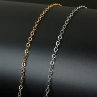 Stainless Steel Rolo Chain, with plastic spool, plated Approx 