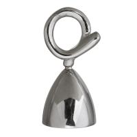 Stainless Steel Bail Setting, original color 0.7mm Approx 6.5mm, Inner Approx 11mm 