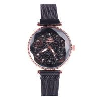 Women Wrist Watch, PU Leather, with Alloy & Glass, Chinese movement, gold color plated, waterproofless & for woman nickel, lead & cadmium free Approx 10.6 
