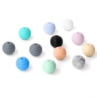 Silikon Perlen Schmuck, Epoxidharzklebstoff, gemischte Farben, Bohrung:ca. 1mm, 100PCs/Tasche, verkauft von Tasche