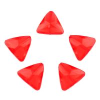 Acrylic Jewelry Beads, Triangle, faceted, red Approx 1mm, Approx 