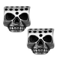 Stainless Steel Beads, Skull, original color Approx 6mm 
