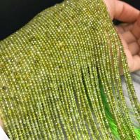 Cubic Zirconia Beads, polished, DIY olive green Approx 16 Inch 