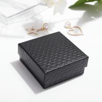boîtes à bijoux en carton, papier, noire Vendu par PC