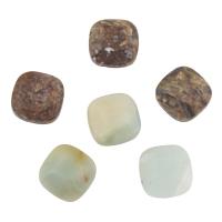 Piedras preciosas cabujón, Squaredelle, diferentes materiales para la opción, 12x12x6mm, 30PCs/Bolsa, Vendido por Bolsa