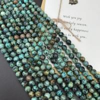 Perles en Turquoise naturelle, Rond, normes différentes pour le choix, vert, 4mm,6mm,10mm, Vendu par brin