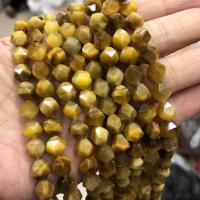 Tigerauge Perle, handgemachte facettiert, keine, 8mm, ca. 47PCs/Strang, verkauft von Strang