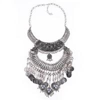 Fashion Statement Necklace, Zinc Alloy, zinc alloy lobster clasp, plated, for woman Approx 19.2 Inch 