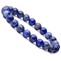 Natural Lapis Lazuli Bracelet, Round, Unisex, 8mm Approx 6.9 Inch [