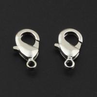 Iron Lobster Claw Clasp, with Plastic, platinum color plated Approx 2mm, Approx 