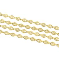 Brass Rhombus Chain, original color, nickel, lead & cadmium free 