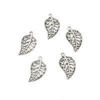 Zinc Alloy Leaf Pendants, antique silver color plated Approx 1mm, Approx 