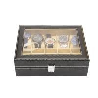 Caja de reloj de madera, unisexo, marrón, 300x200x80mm, Vendido por UD