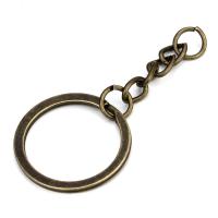 Iron Key Clasp Setting, plated, durable & DIY 28mm 