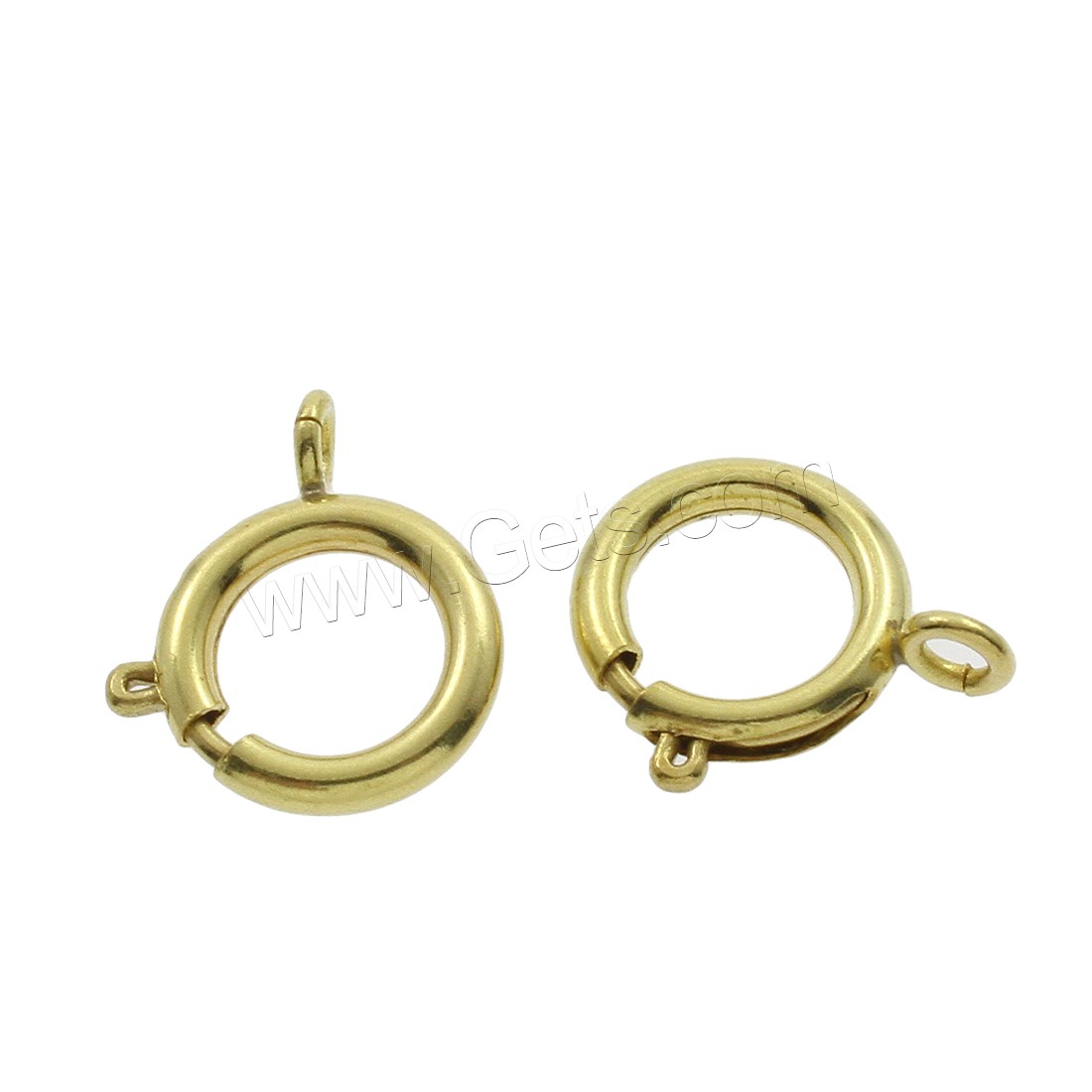 Zinc Alloy Spring Ring Clasp, plated, more colors for choice, 7x9x2mm, Hole:Approx 2mm, Sold By PC