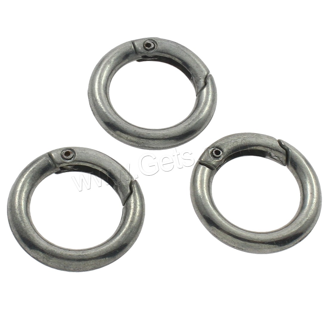 Zinc Alloy Spring Ring Clasp, plated, more colors for choice, 16x19x3mm, Sold By PC
