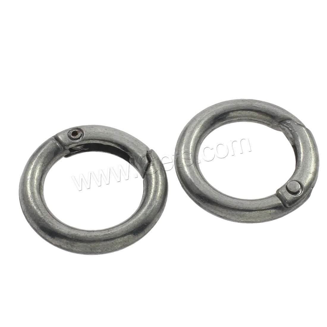 Zinc Alloy Spring Ring Clasp, plated, more colors for choice, 16x19x3mm, Sold By PC
