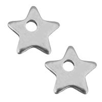 Stainless Steel Star Pendant, silver color Approx 1mm 
