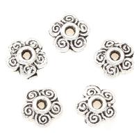 Zinc Alloy Bead Caps, Flower, plated 7*2mm, Approx 