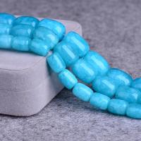 Perles amazonite, pierre gemme, tambour, poli, DIY & normes différentes pour le choix, bleu Environ 15 pouce, Vendu par brin