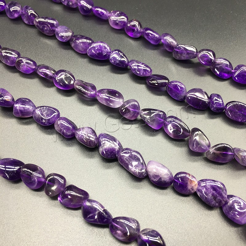 Natural Amethyst Beads, polished & DIY & different size for choice, purple, Length:Approx 15 Inch, Sold By Strand