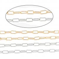 Iron Jewelry Chain, plated, oval chain nickel free, 7*600*2mm 