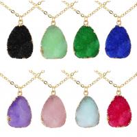Resin Zinc Alloy Necklace, with Resin, with 5cm extender chain, gold color plated, oval chain & for woman Approx 17.8 Inch 