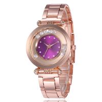 Unisex Wrist Watch, Zinc Alloy, with Glass, Chinese movement, rose gold color plated, waterproofless 37*7mm Approx 9.5 Inch 