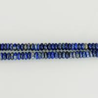 Perles de pierre lasurite naturelles, Lapis lazuli, Plat rond, normes différentes pour le choix, bleu Environ 1mm Environ 16 pouce, Vendu par brin
