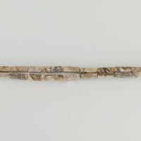 Landschafts-Jaspis Perlen, Bild Jaspis, Rechteck, 4x13mm, Bohrung:ca. 1mm, Länge:ca. 15.5 ZollInch, ca. 30PCs/Strang, verkauft von Strang