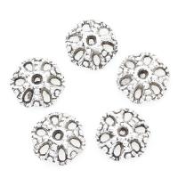 Zinc Alloy Bead Caps, Flower, antique silver color plated, nickel, lead & cadmium free, 12*3mm, Approx 
