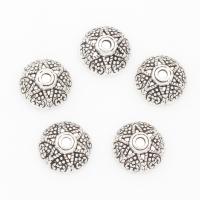 Zinc Alloy Bead Caps, Flower, plated 8*4mm, Approx 