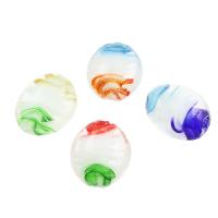 Innerer Twist Lampwork Perlen, innen Twist, Zufällige Farbe, 20x19x10mm, Bohrung:ca. 1mm, ca. 100PCs/Tasche, verkauft von Tasche