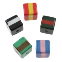 Acrylic Jewelry Beads, Square, large hole Approx 3mm, Approx 500/Bag 