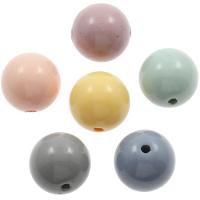 Acrylic Jewelry Beads, Round, large hole Approx 3mm, Approx 1000/Bag 