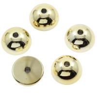 Acrylic Jewelry Beads, Dome, large hole, gold Approx 3mm, Approx 