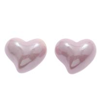 Acrylic Jewelry Beads, Heart, large hole, light purple Approx 4mm, Approx 