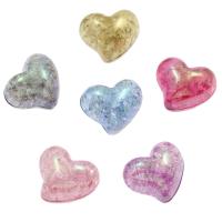 Acrylic Jewelry Beads, Heart, large hole Approx 4mm, Approx 