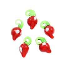 Lampwork Pendants, red Approx 3mm, Approx 