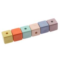 Acrylic Jewelry Beads, Square Approx 3mm, Approx 