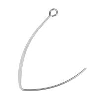 Stainless Steel earring hoop component, original color Approx 2.5mm 