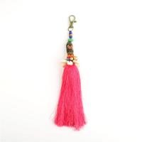 Fabric Key Chain, Metal, Tassel, antique bronze color plated, multifunctional & for woman 230mm 