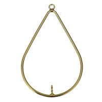 Медно-золото кольцо для сережки, Каплевидная форма, 14K позолоченный, разный размер для выбора, продается PC
